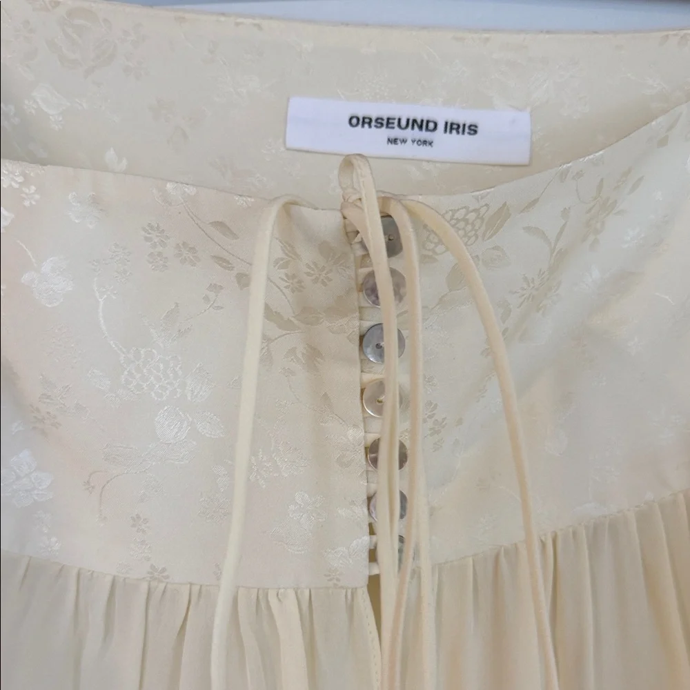 Orseund Iris Enchanted Silk Poet Blouse XS - Picture 3 of 7